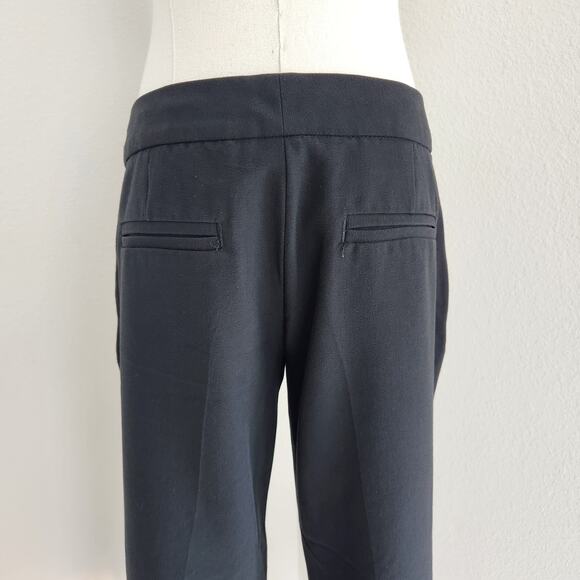 Y2K Express Design Studio Editor Black Cropped Flare Dress Pants Low Rise 4 - Picture 7 of 8